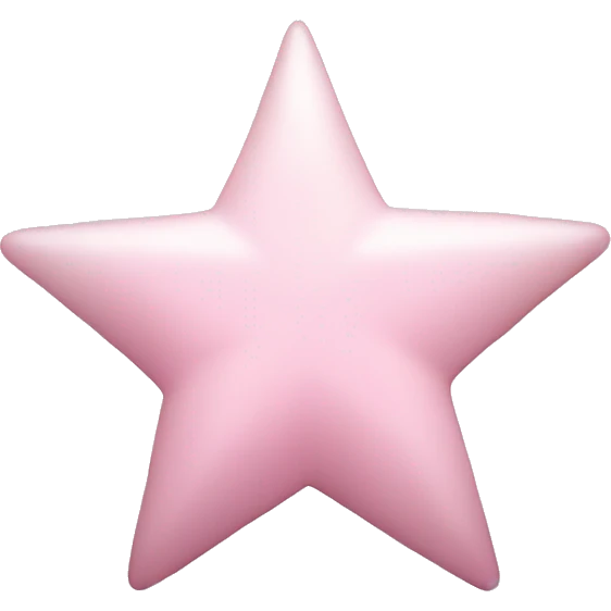 pale pink star sparkle emoji