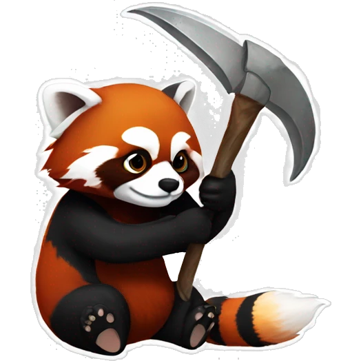 red panda the reaper emoji