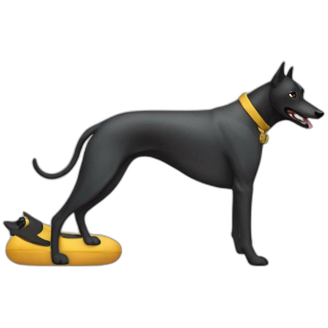 Batman and greyhound emoji