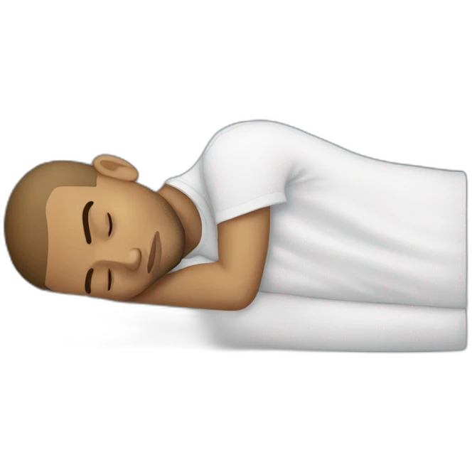 Chris Brown sleeping emoji