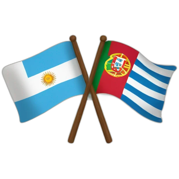 argentina and Portugal flag emoji