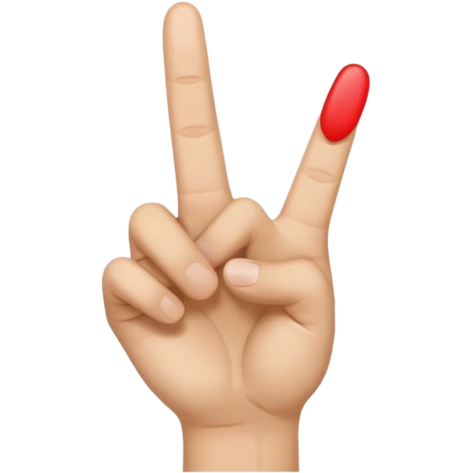 3 finger peace sign emoji