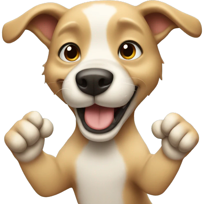 Dog clapping emoji