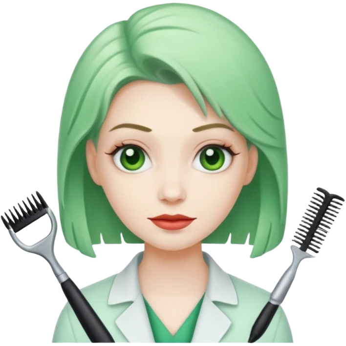 green mutant hairdresser emoji