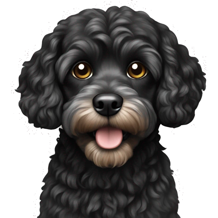 Black Cavapoo  emoji