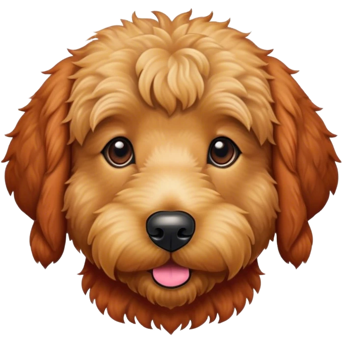 Golden doodle red brown emoji