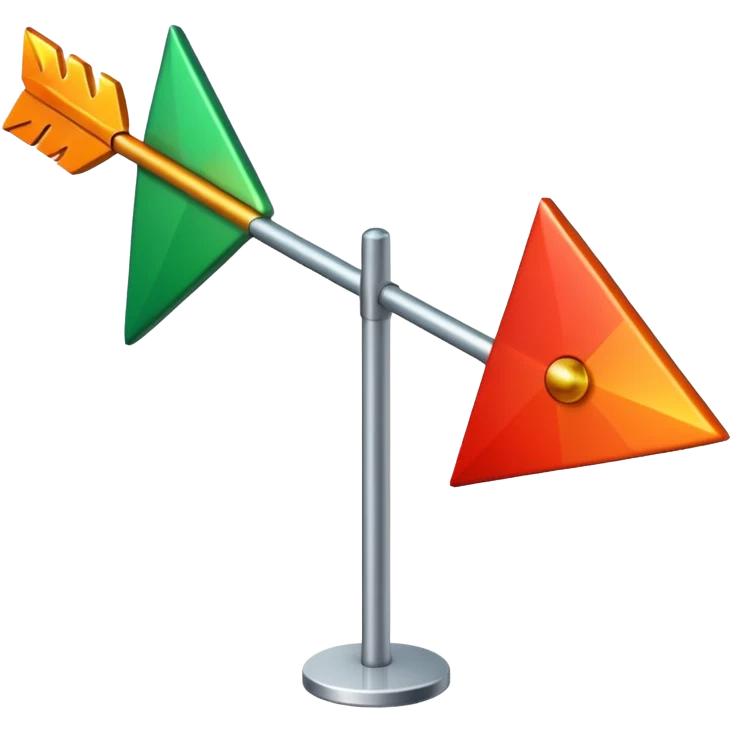 A limit control with an arrow that stands between green, orange and red. emoji