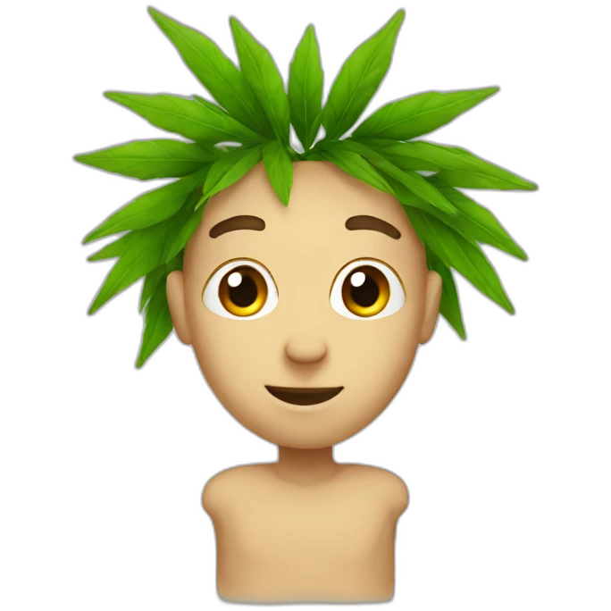 Cute weed emoji