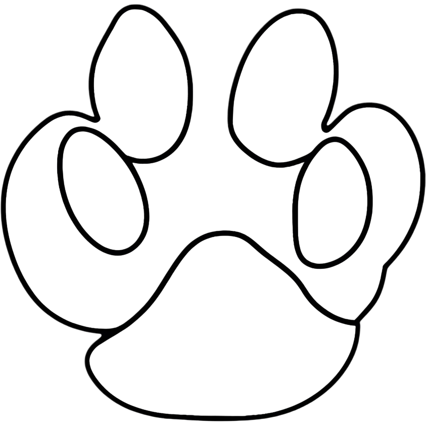puppy paw print with a border emoji
