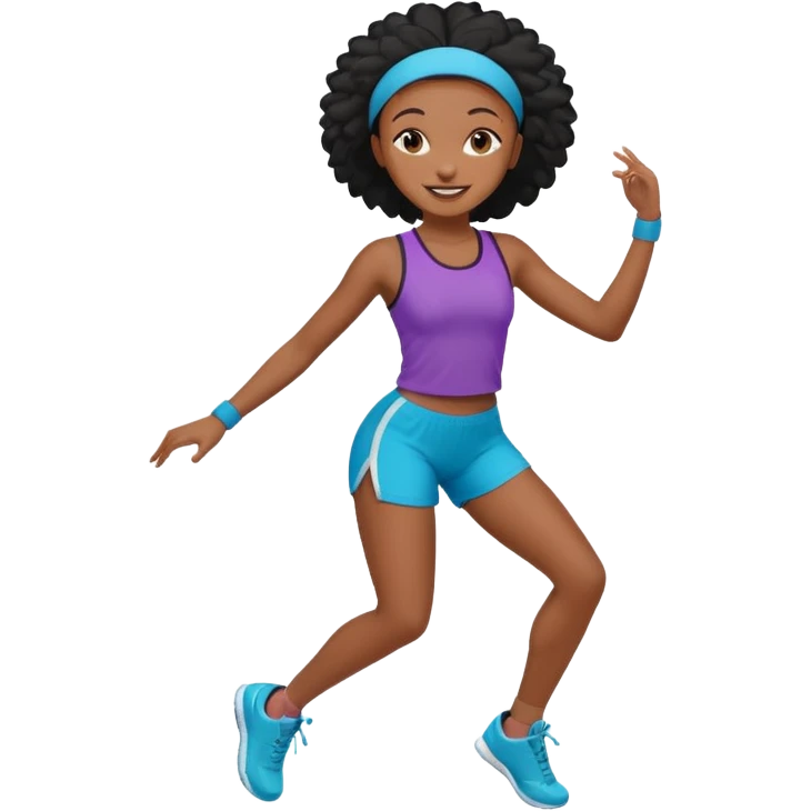 BLACK GIRL DANCING SPORT GEAR emoji