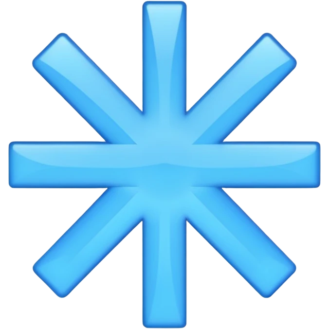 Blue plus symbol emoji
