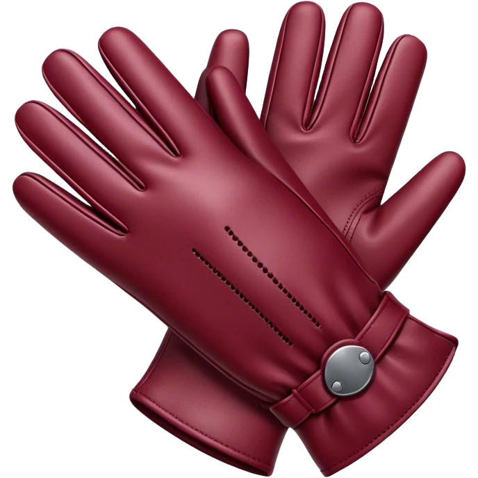 burgundy gloves emoji