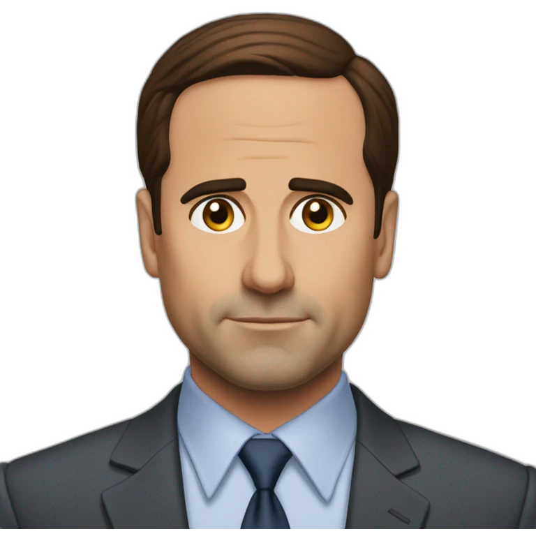 Micheal Scott rigolant emoji