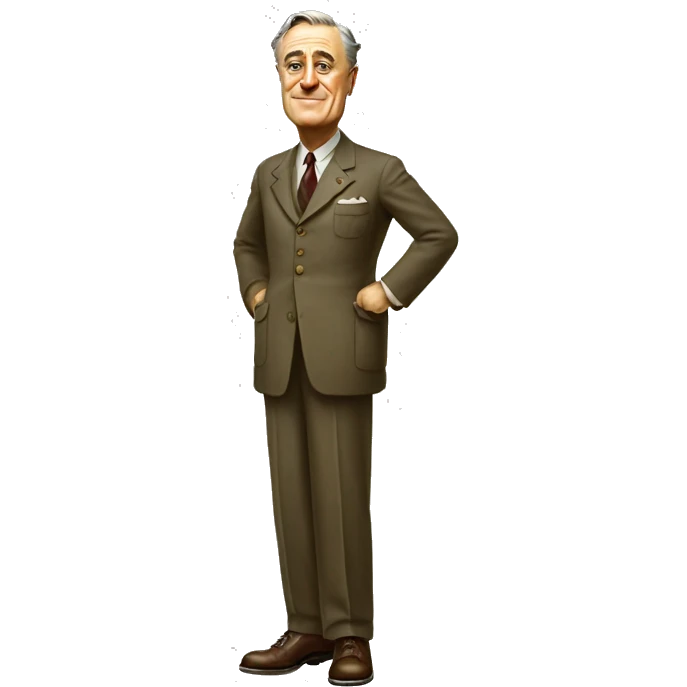 franklin d roosevelt full body standing emoji