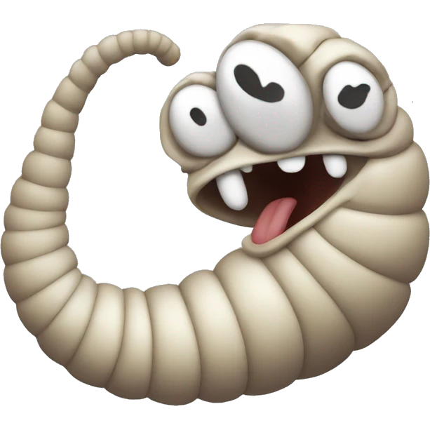 Crazy worm enoji emoji