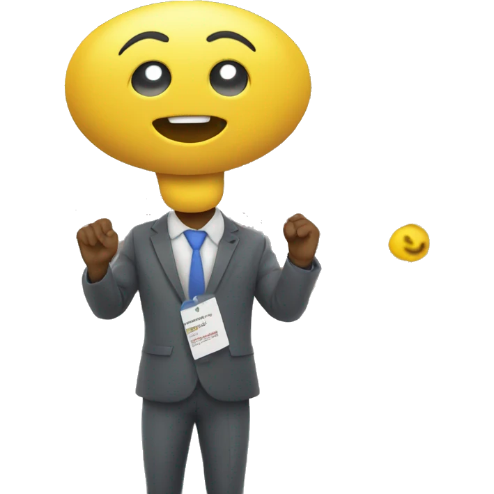 Stand in an expo show emoji