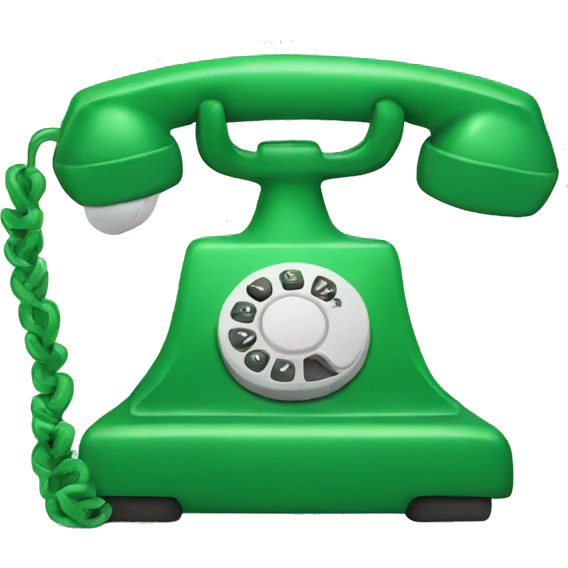 Green telephone  emoji