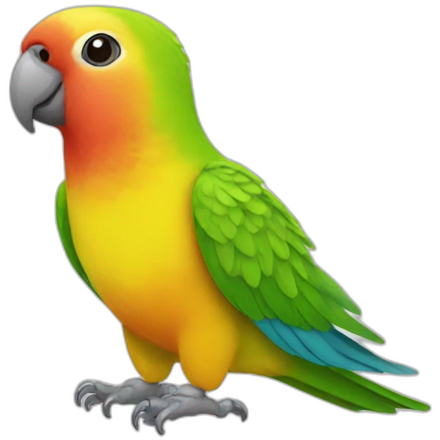 Parrot lovebird emoji