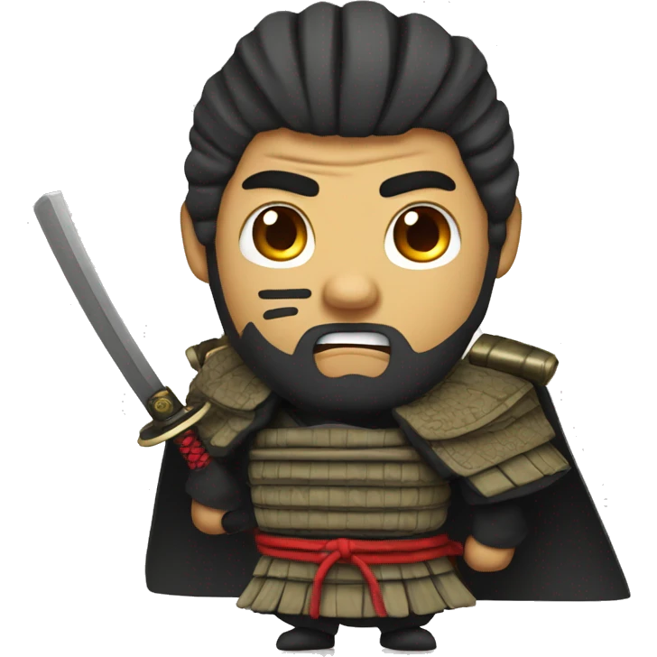 Samurai in complete shock emoji