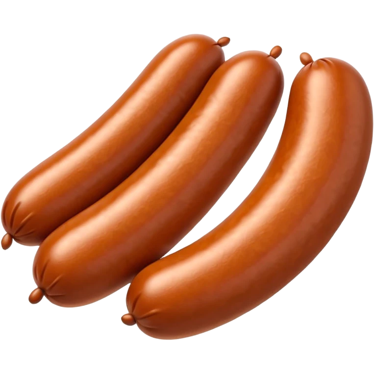 Linked together sausages.
Apple emoji style emoji