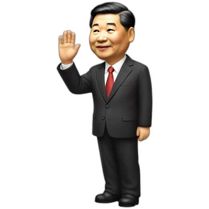 xi jinping waving emoji