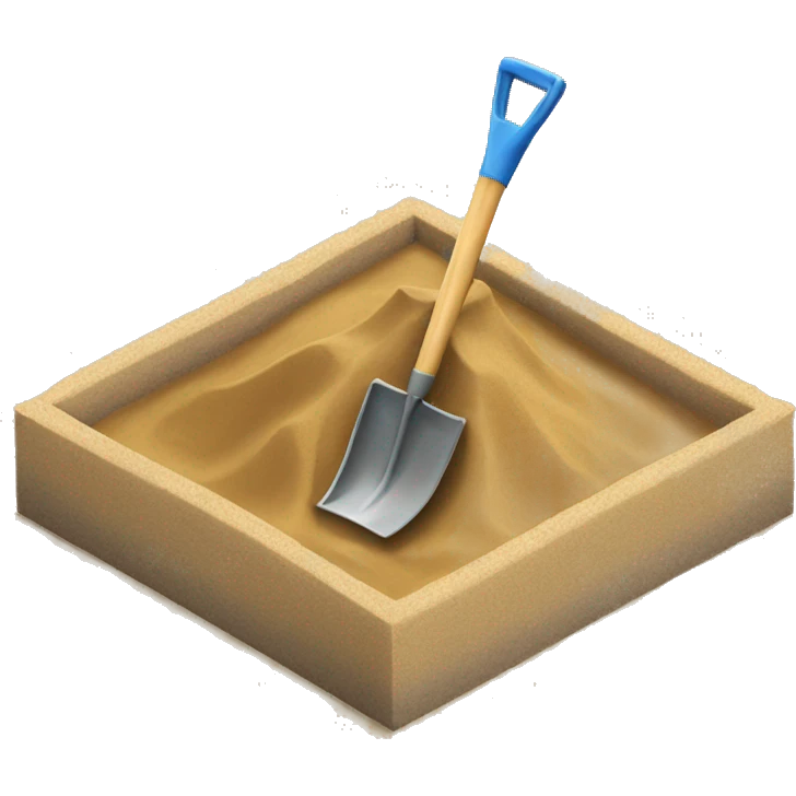 sandbox with toy shovel emoji