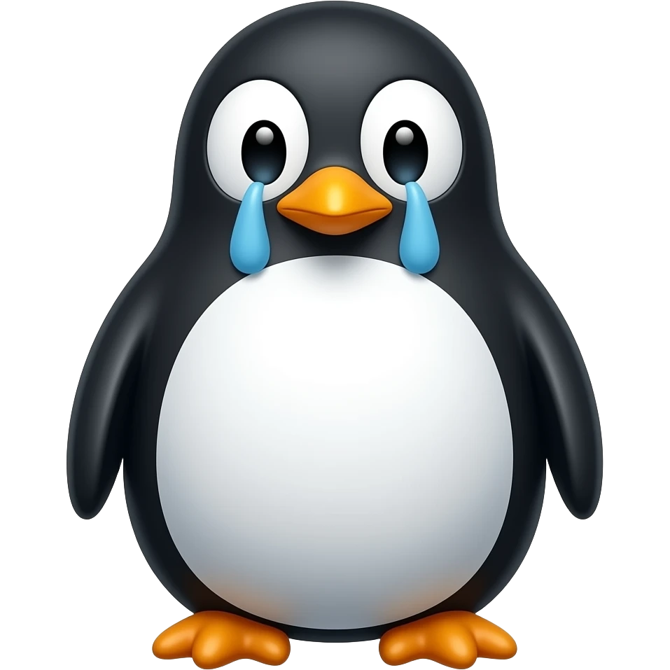 sad pinguin emoji