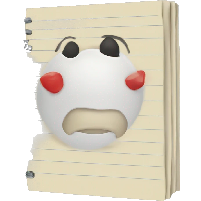 exercise book emoji