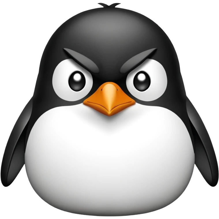 Penguin angry emoji