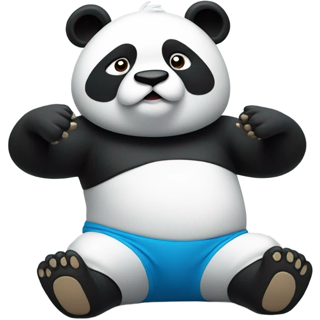 Panda Doing Sit-ups emoji