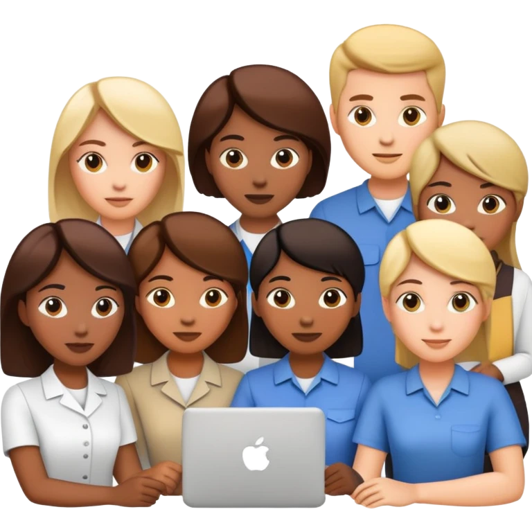 A group of people working together as a team emoji