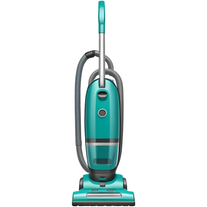 Teal upright vacuum cleaner emoji