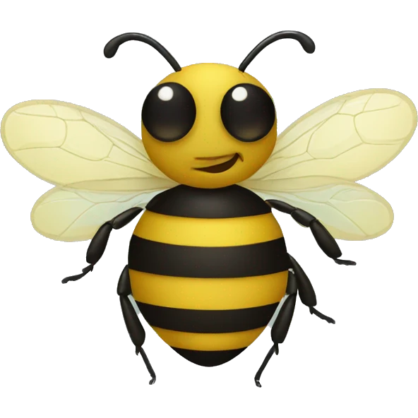 Intoxicated bee emoji