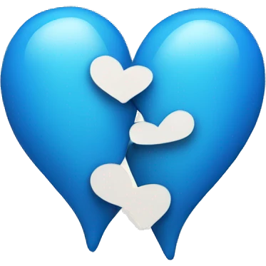 two blue hearts emoji