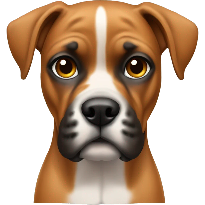 Fawn boxer dog  emoji
