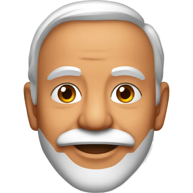 Narendra Modi wearing a ear ring emoji