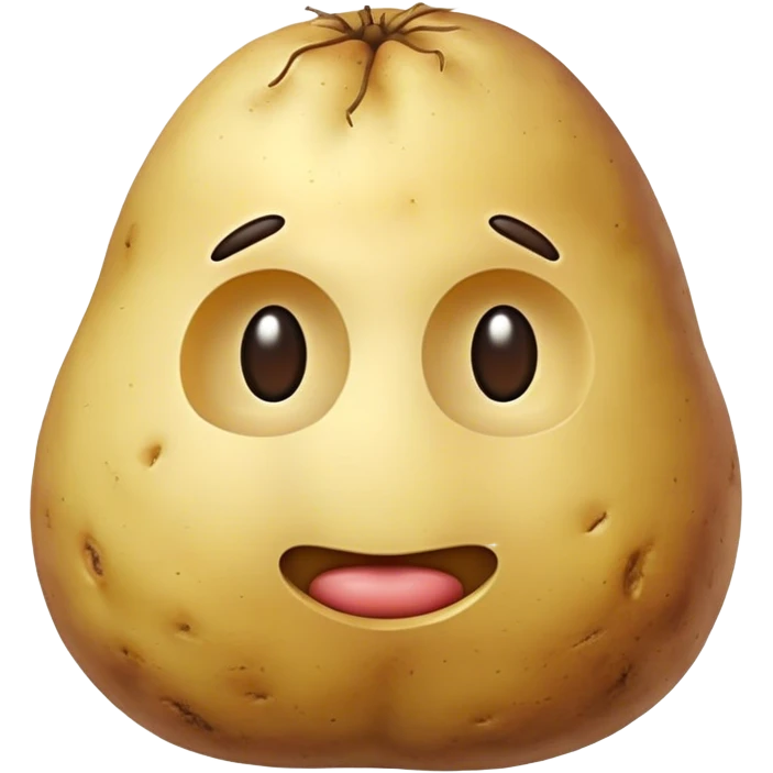 Potato without face emoji