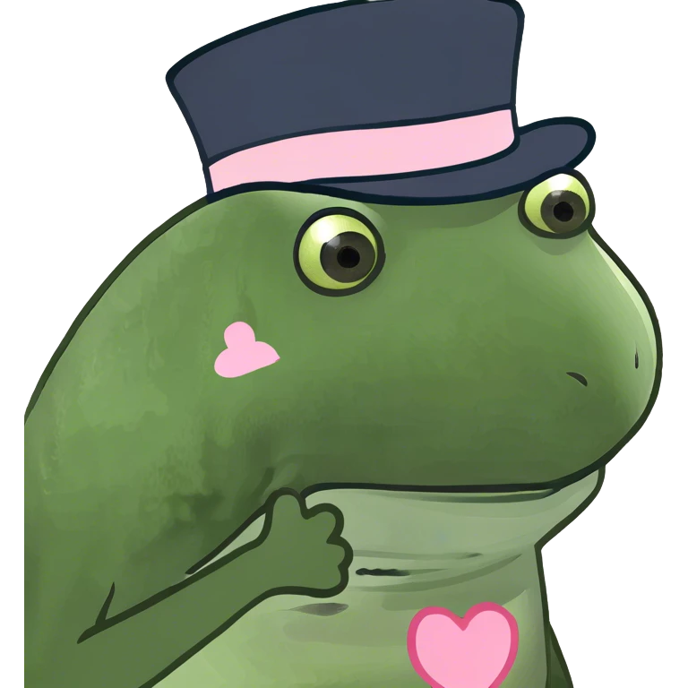 Light pink heart with one symmetrical eye emoji