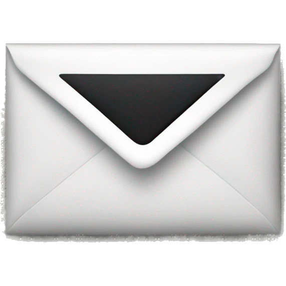 Envelope Dark and wihite emoji