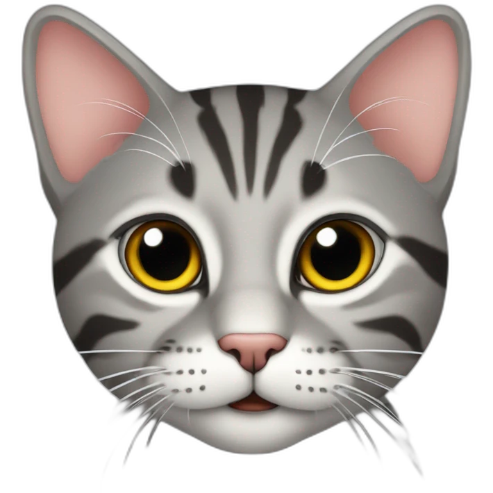 gray tabby cat 512x512 emoji