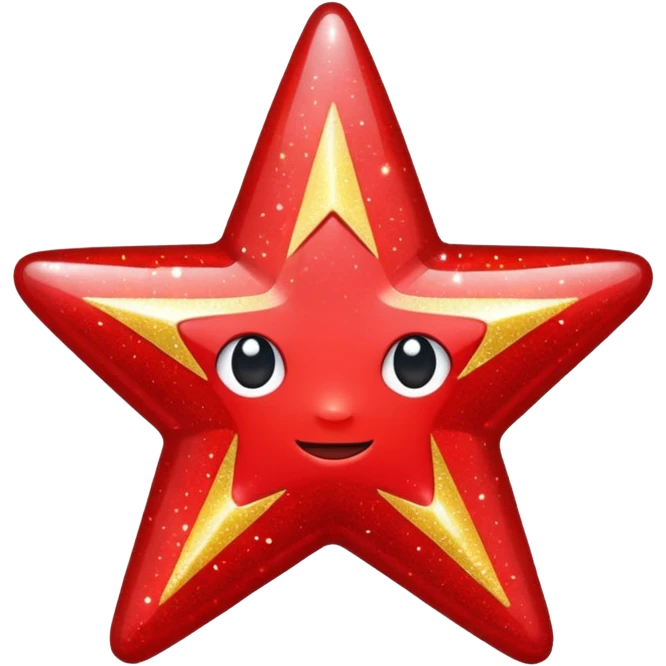 red star glitter emoji