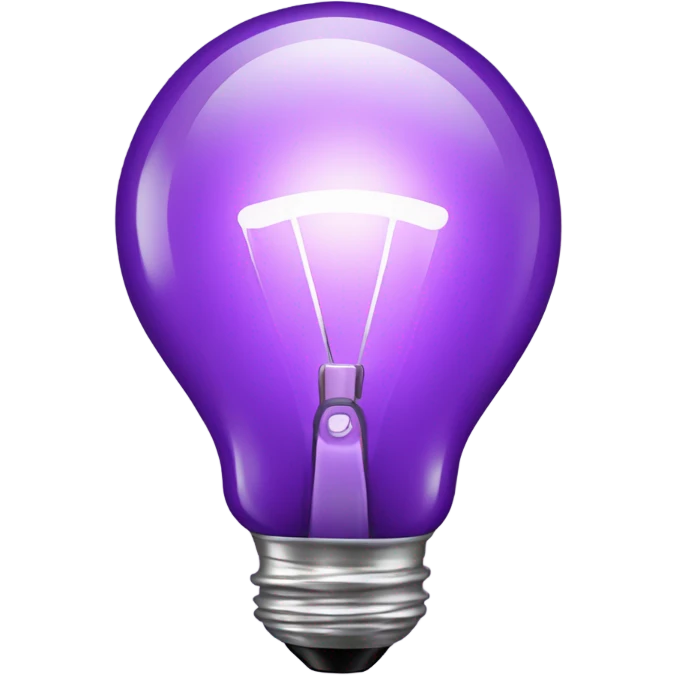 Purple light bulb emoji