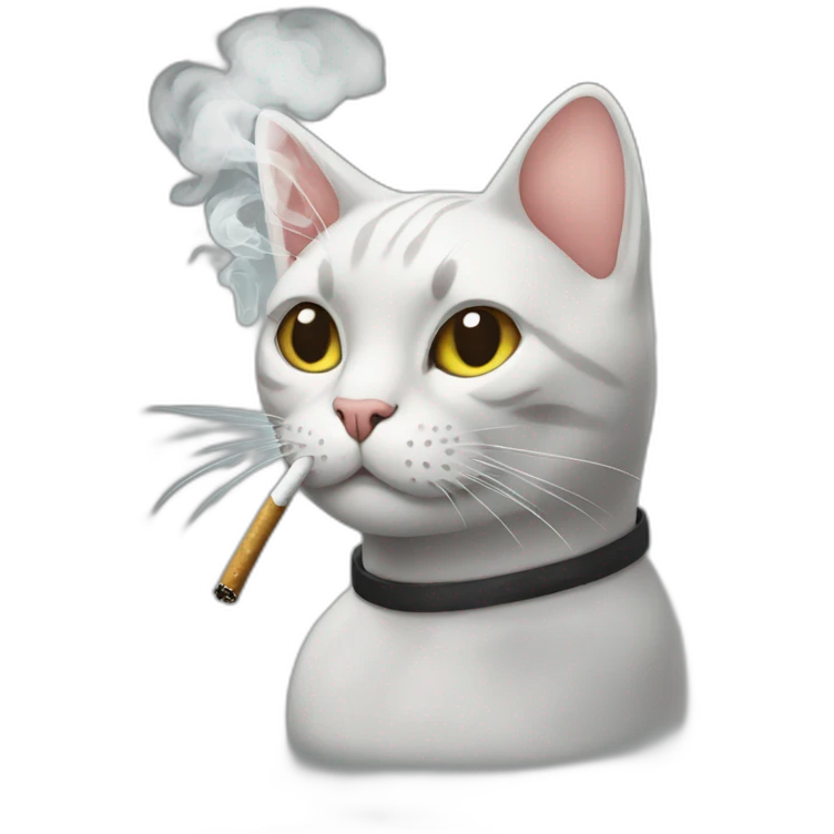 smoking cat emoji
