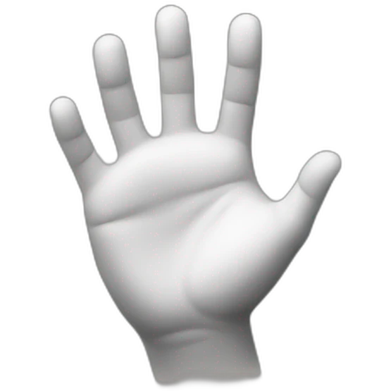 hand hello emoji