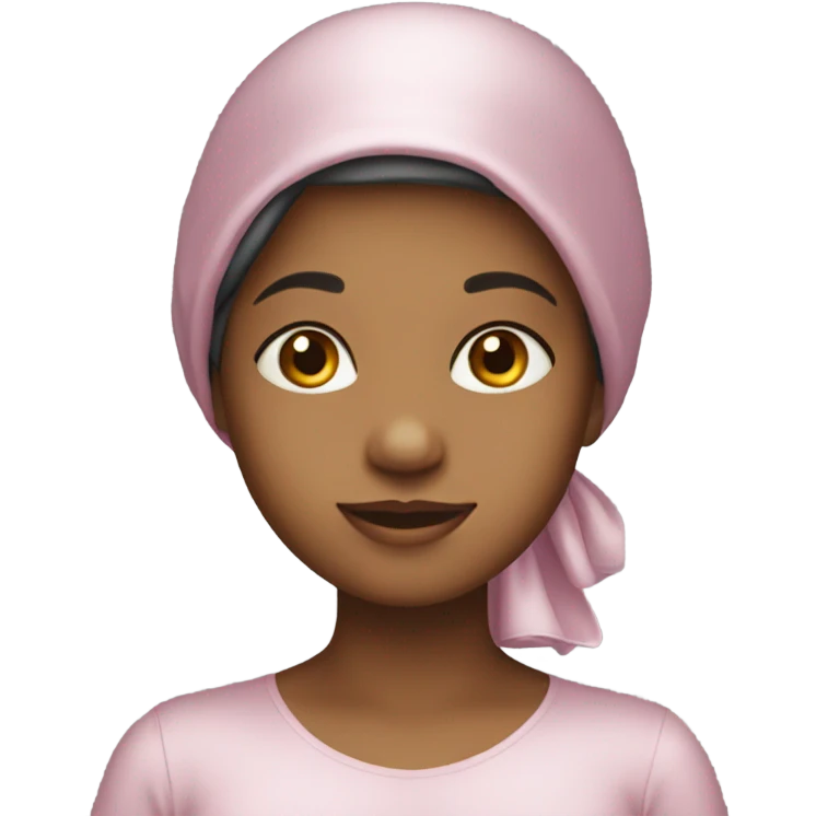girl with a satin bonnet  emoji