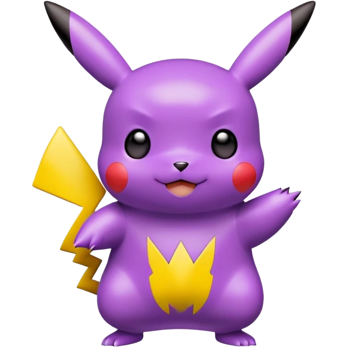 Purple pikachu  emoji