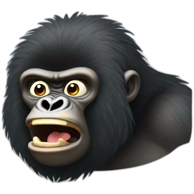 Gorila en auto emoji