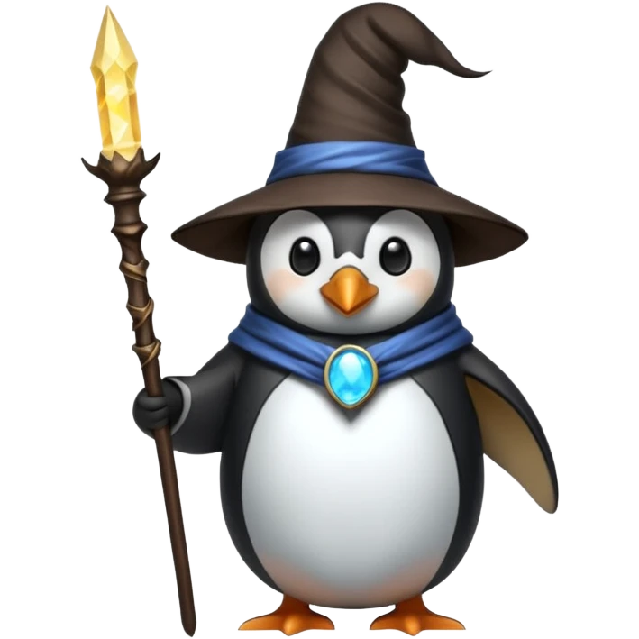 пингвин волшебник emoji
