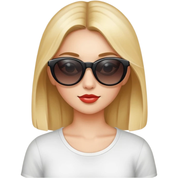 naked girl wearing sunglasses emoji