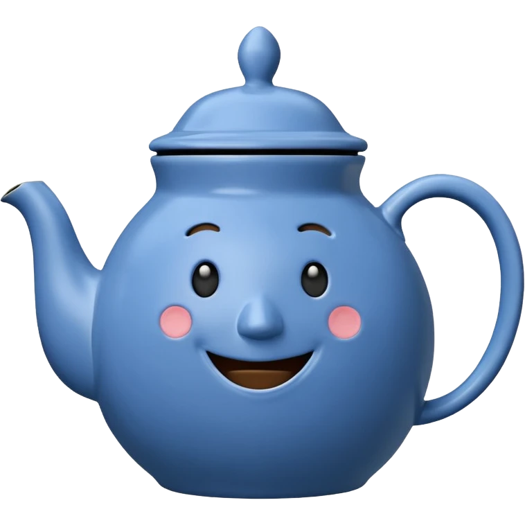 talking teapot blue emoji